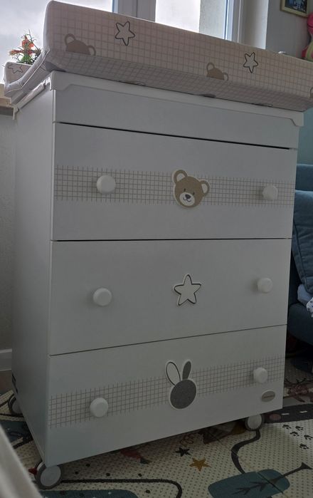 Komoda z Przewijakiem FOPPAPEDRETTI DOLCESTELLA Z Wanienką