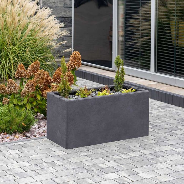 Donica ogrodowa betonowa Stolik ogród doniczka na rośliny krzewy