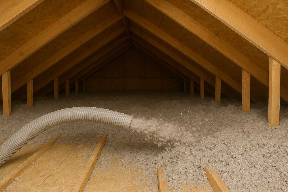 Profesjonalne ocieplanie granulatem celulozowym, naprawa izolacji