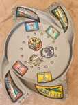 Beyblade campo batalha raro tazos lançador