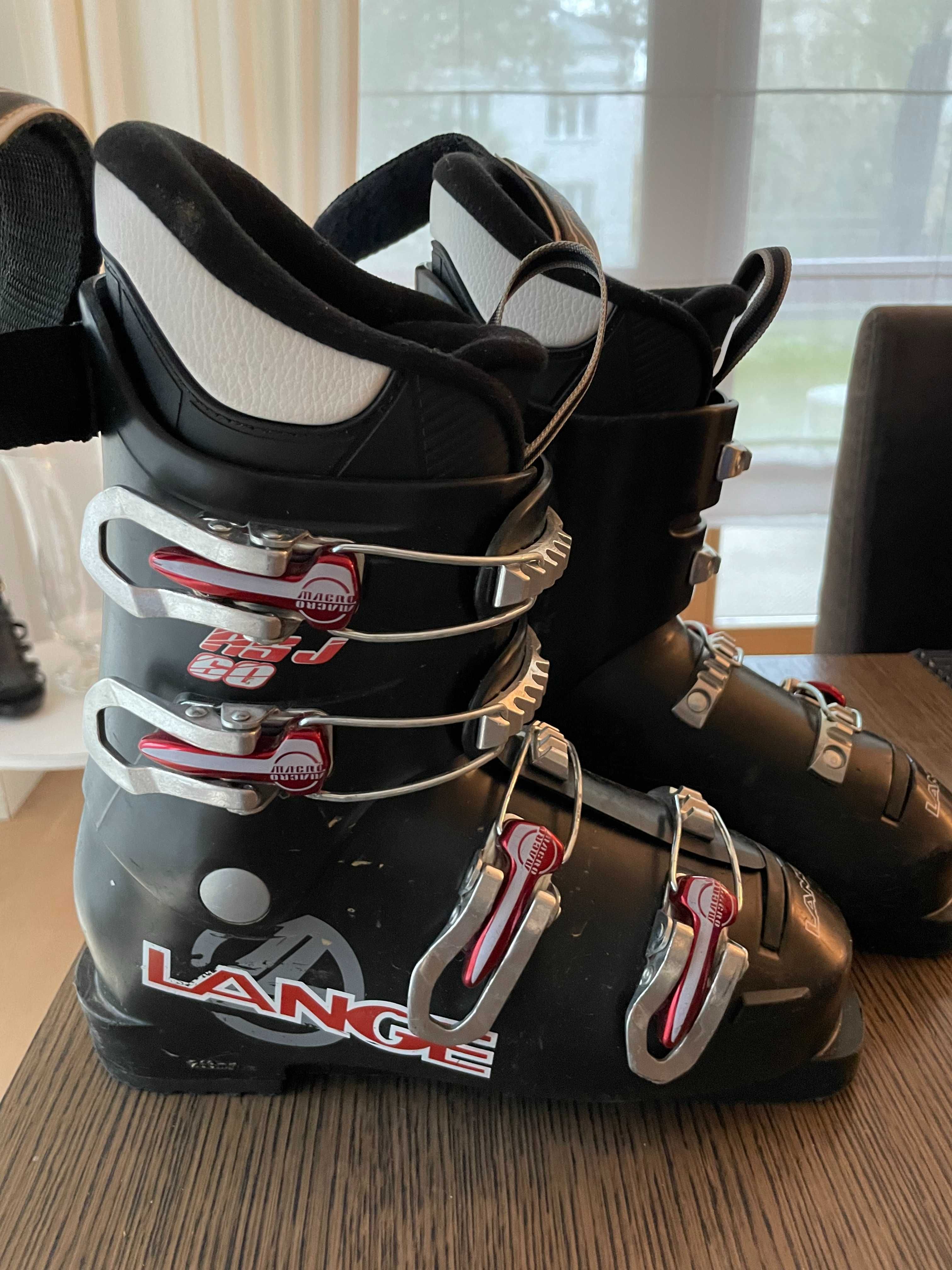 Dziecięce buty narciarskie, LANGE RSJ60 (czarne), rozmiar 22.5