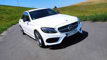 Mercedes-Benz Klasa C z Niemiec, Burmester, AMG, 19cali, Full LED ILS, skóra