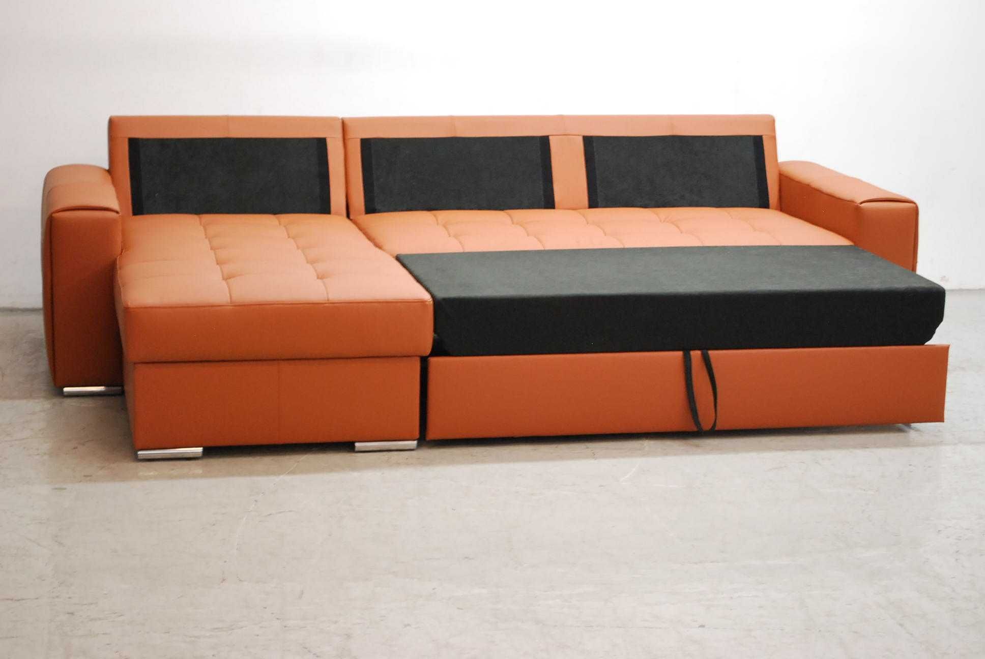 SKÓRA NATURALNA NAROŻNIK spanie pojemnik  3099 SOFA kanapa rogówka