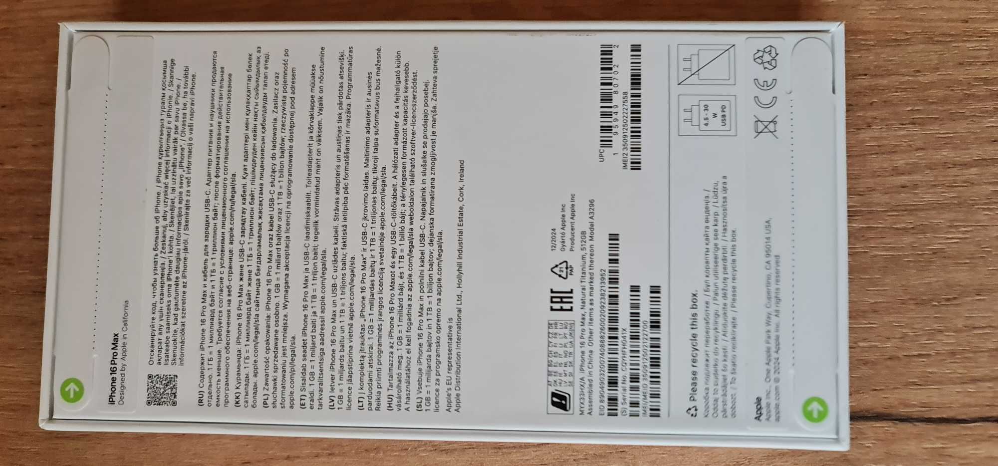 IPhone'a 16 Pro Max 512GB Nówka.