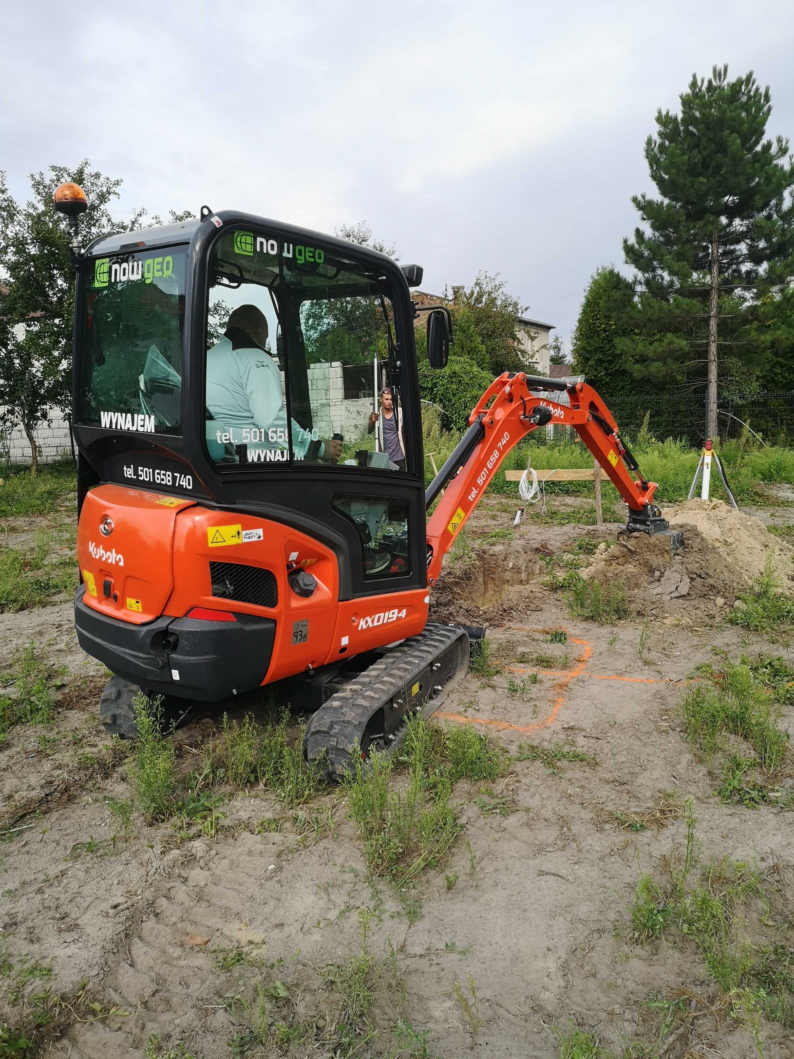 Minikoparka KUBOTA KX 019-4 2O22 r. 850 mth stan bdb F-VAT 23% JCB CAT