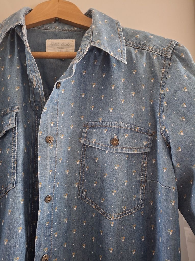 Klasyczna koszula dżinsowa damska Pull&bear M L