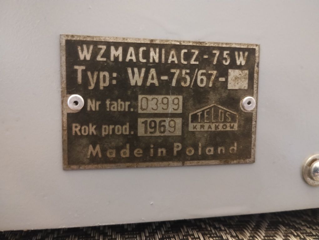 Wzmacniacz lampowy Telos WA-75/67