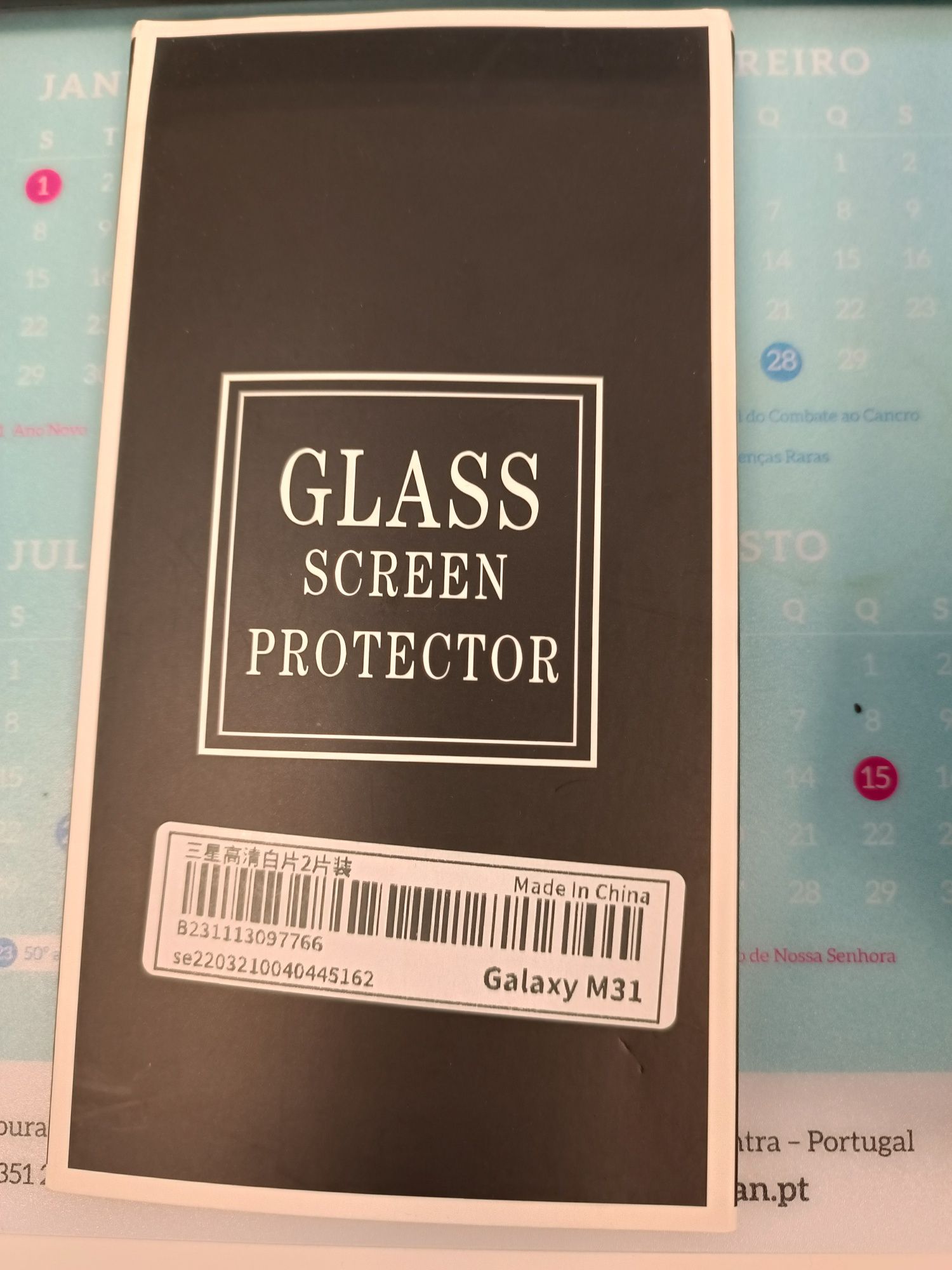 Proteção de ecrã para Samsung Galaxy M31