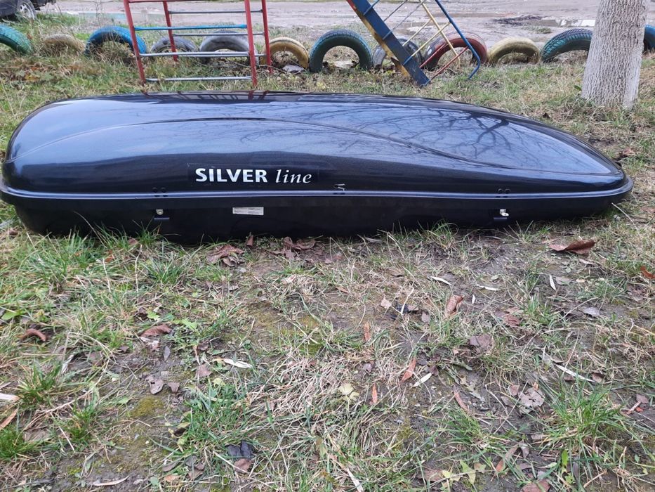 Автобокс багажник Silver line карбоновий 225/70/41