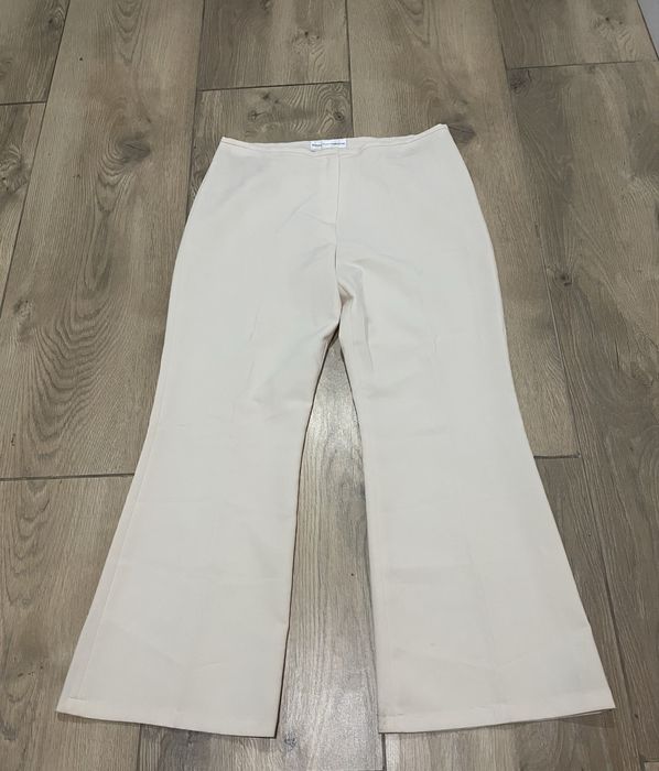 Spodnie dzwony beżowe