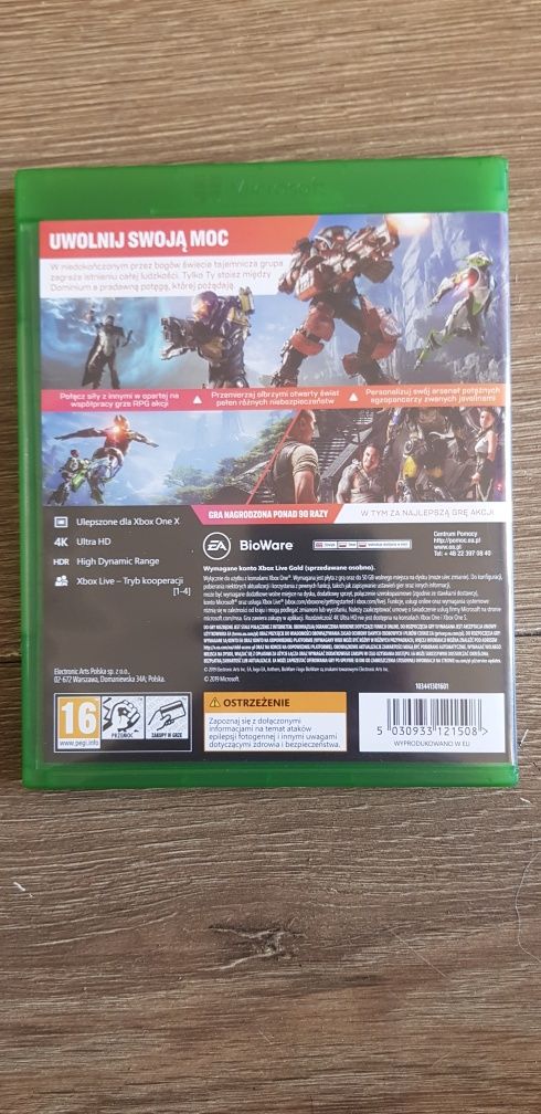 anthem - xbox one - stan idealny