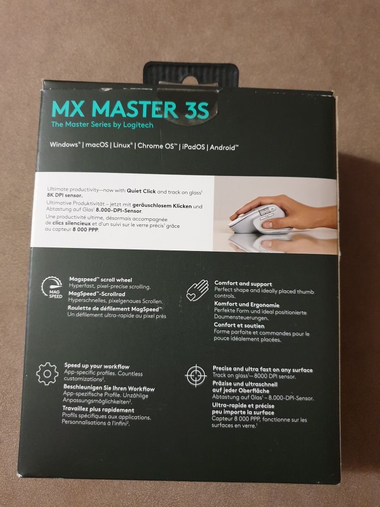 Миша Logitech MX Master 3S Pale Grey