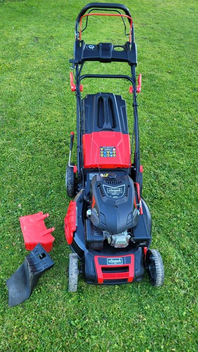 Kosiarka spalinowa z napędem Scheppach MS225-53E z koszem i rozrusznik