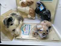 5 peluches vintage da coleção os bichinhos  embalados novos