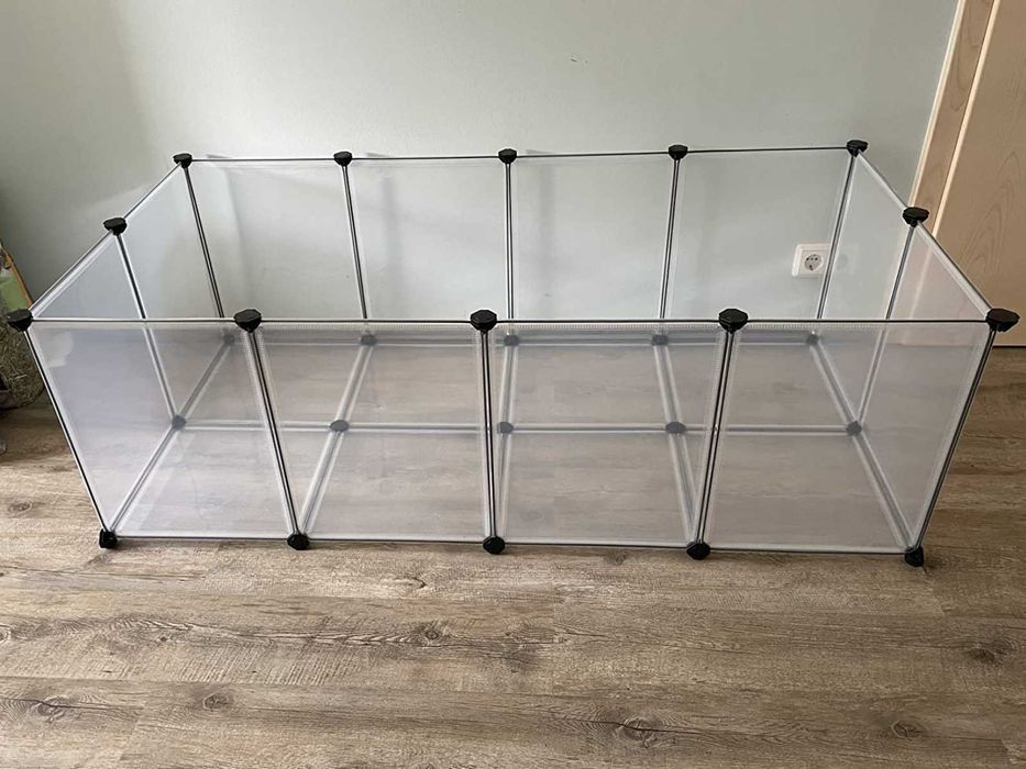 Wybieg NOWA Klatka Kojec dla KRÓLIKA Świnki Chomika Modułowa z Podłogą