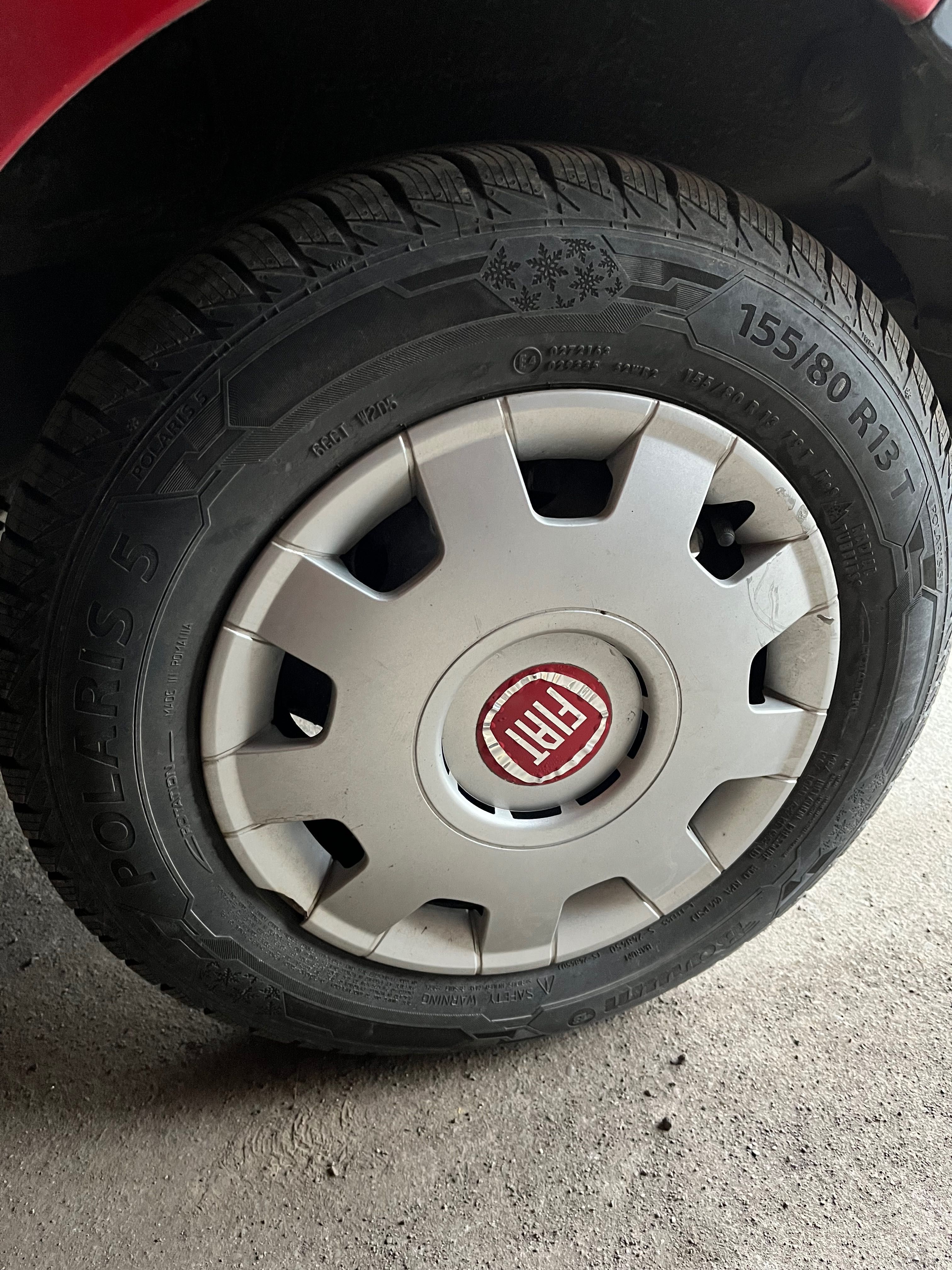 Fiat Panda 4 opony zimowe (155/80 R13) z felgami stalowymi