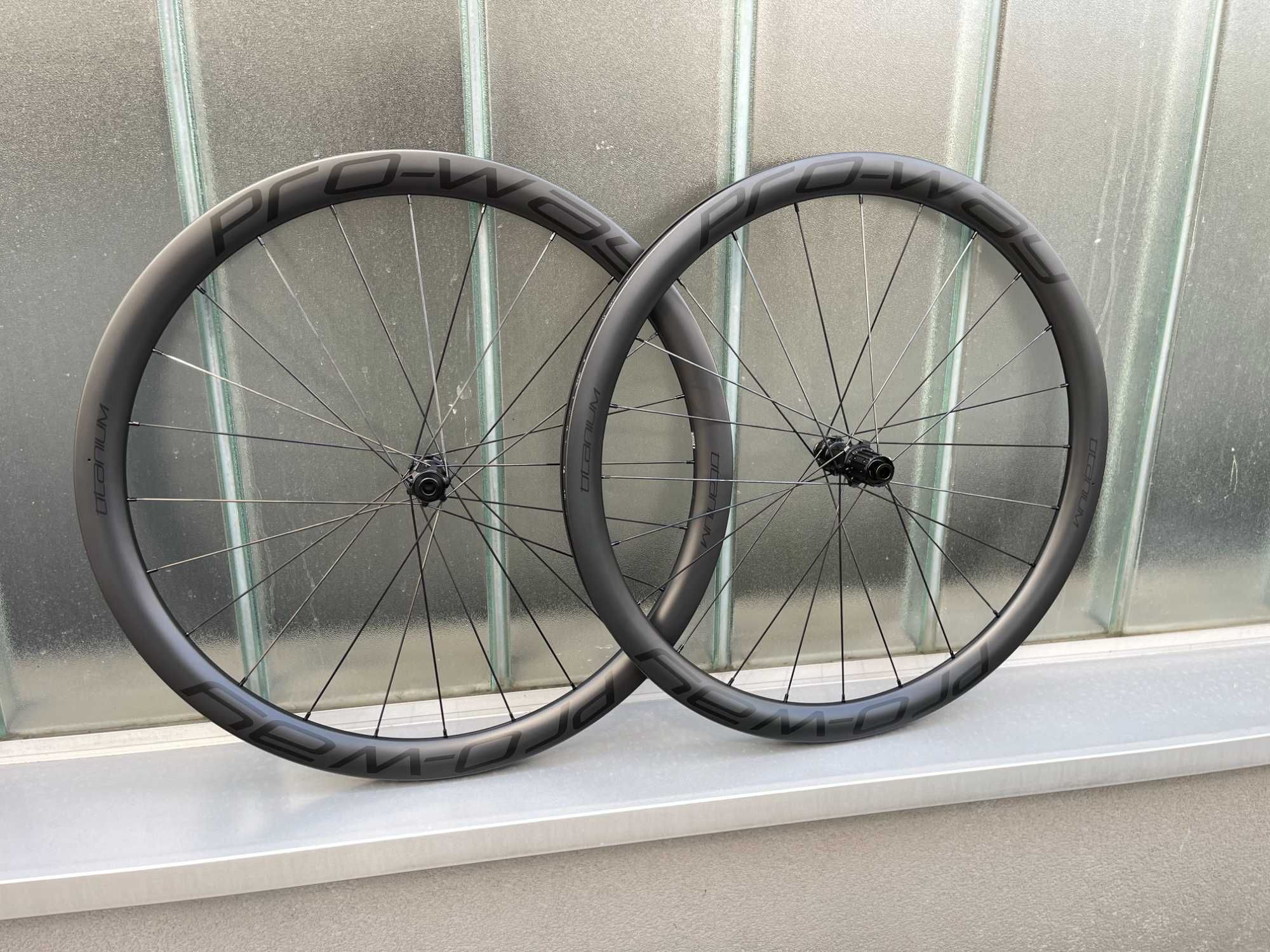 Koła szosowe carbon PRO-WAY TITANIUM 40mm 1325g! disc (karbonowe rower