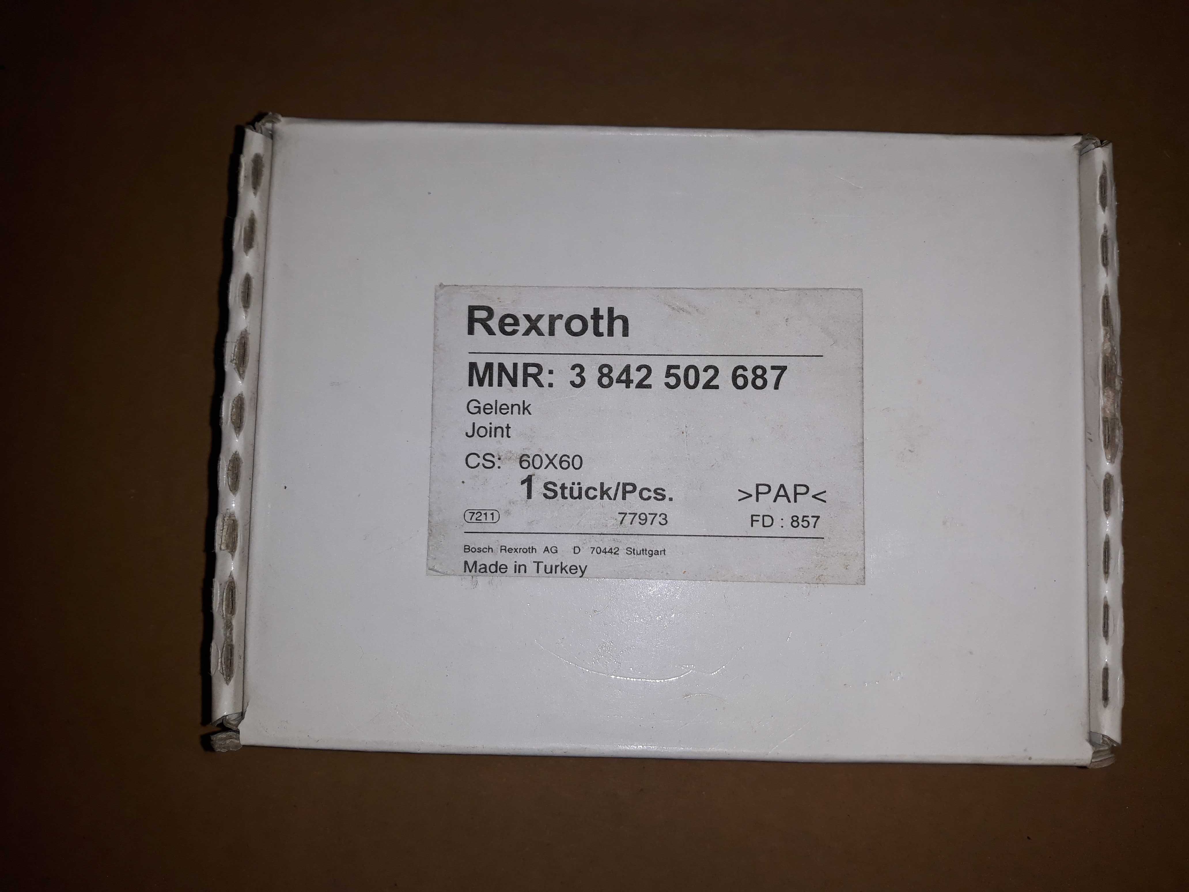 Przegub, podpora Rexroth 3.842.502.687 do profili 60x60, rowek 10 mm