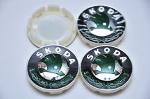 Колпачки Skoda 56mm Green ОЕМ: 6U0 601 151L,1ZD 601 151A, 6U0601151L