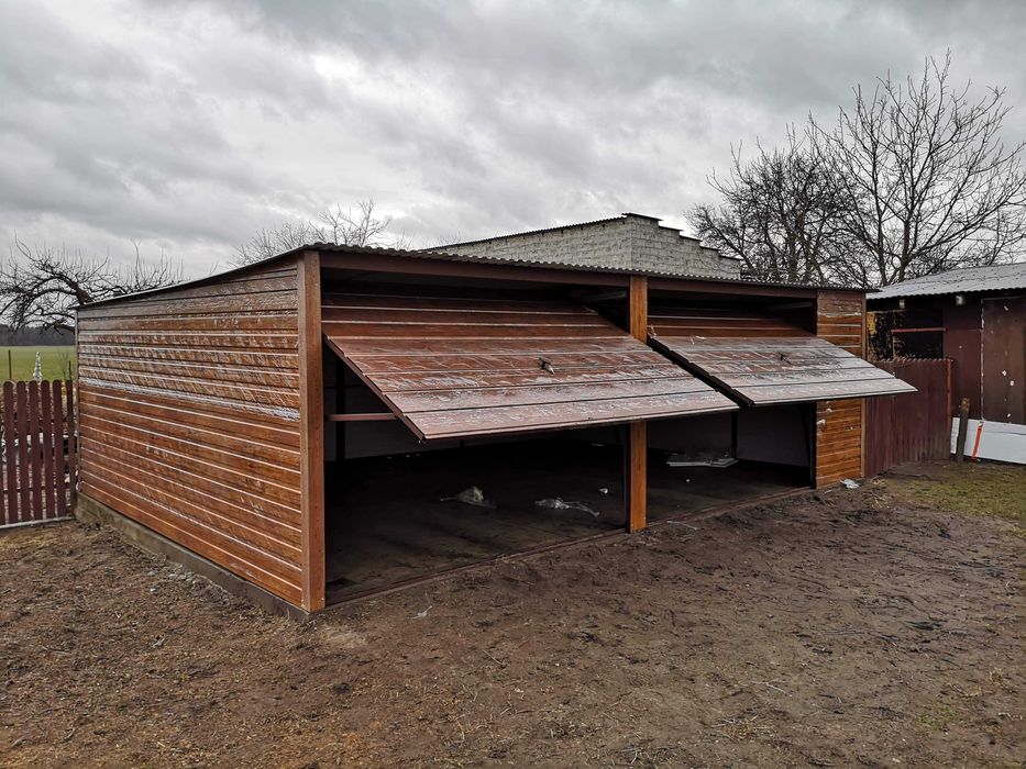 Garaż blaszany 6x5, ciemny grafit, garaże, wiaty,4×6,3x5,6x7 producent