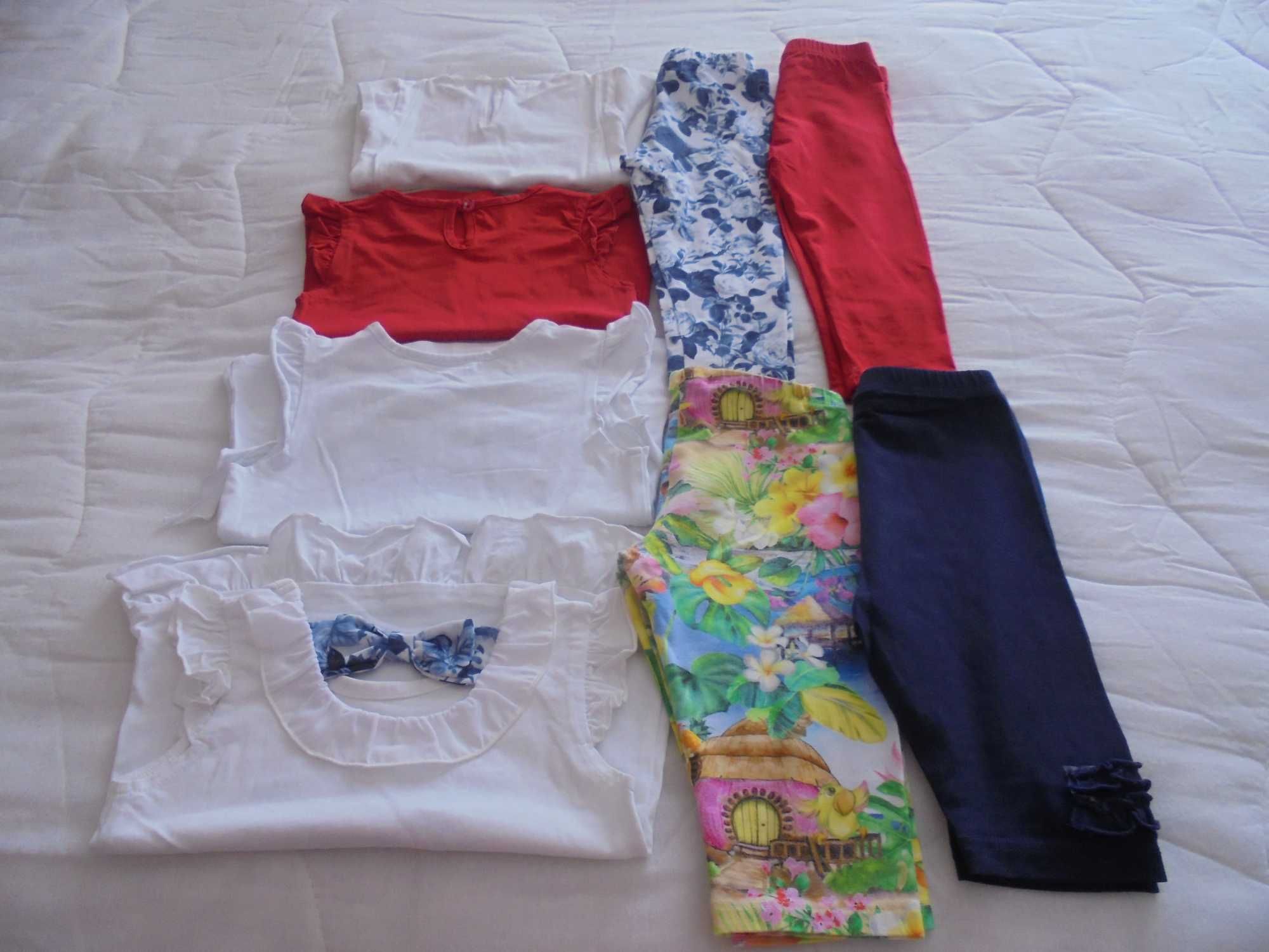 vários conjuntos de roupa de menina práticos