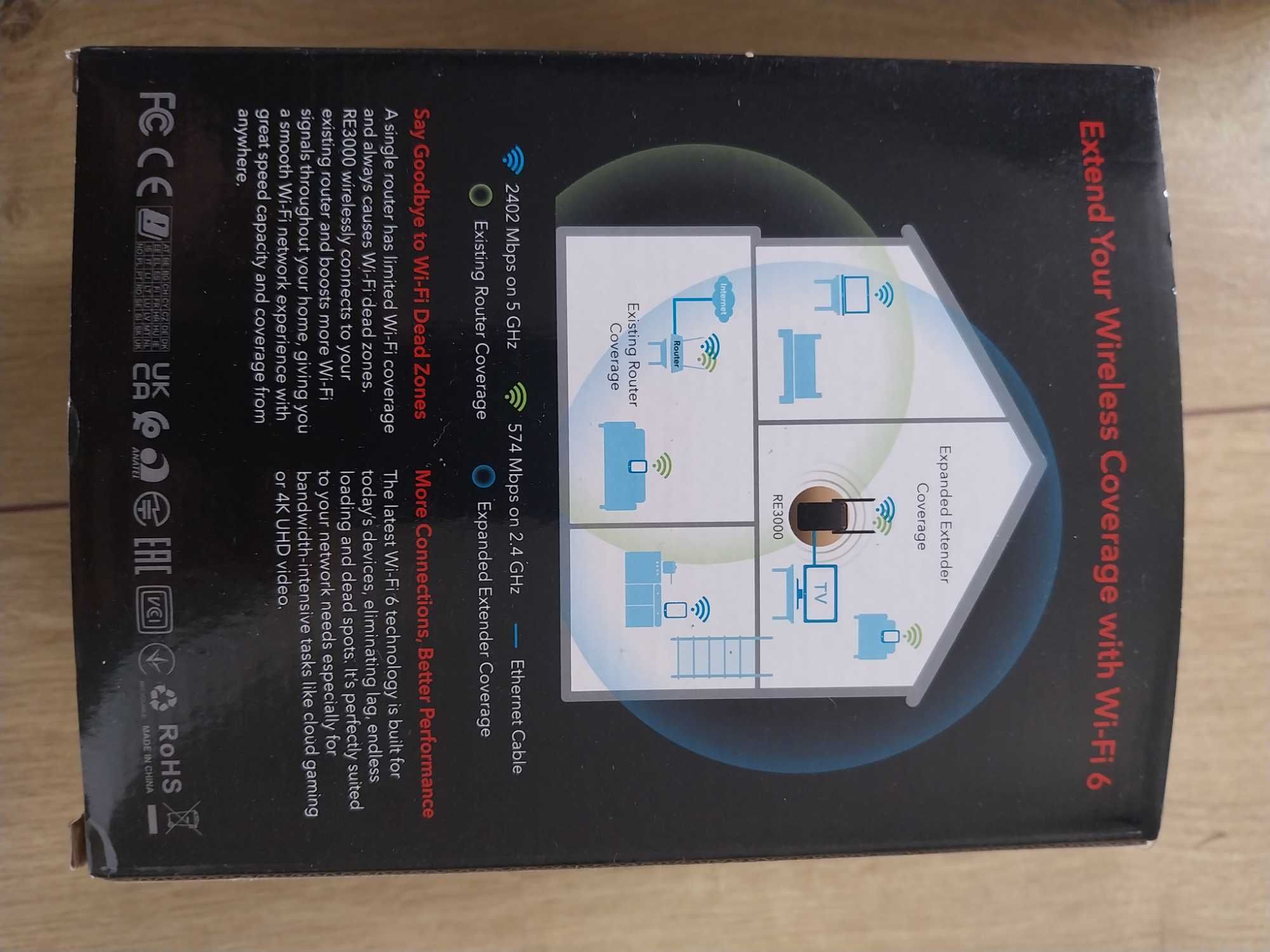 Cudy Range Extender RE3000 AX3000 Dual-Band WiFi 6