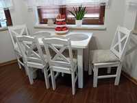 Stół kuchenny stół do kuchni krzesła  krzesło białe