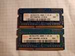 Оперативна пам'ять 2x1GB SO-DIMM DDR3 1066MHz Hynix 2Rx16 PC3 8500S