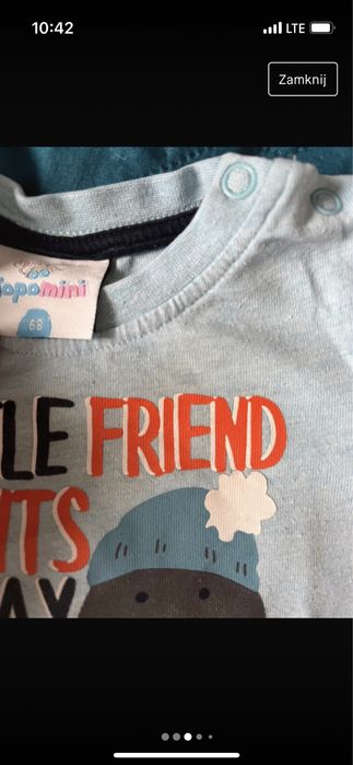 5 bluzeczek dla chłopca 68 cm