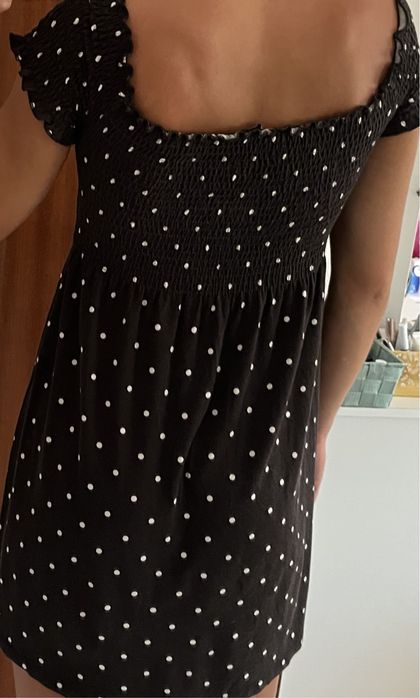 Vestido de algodão às bolinhas
