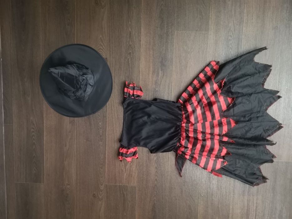 Карнавал ковпак костюм капелюх відьма 7 8 років хеловін хелоуін 122