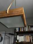 Piękny żyrandol lampa suftowa wisząca drewno loft