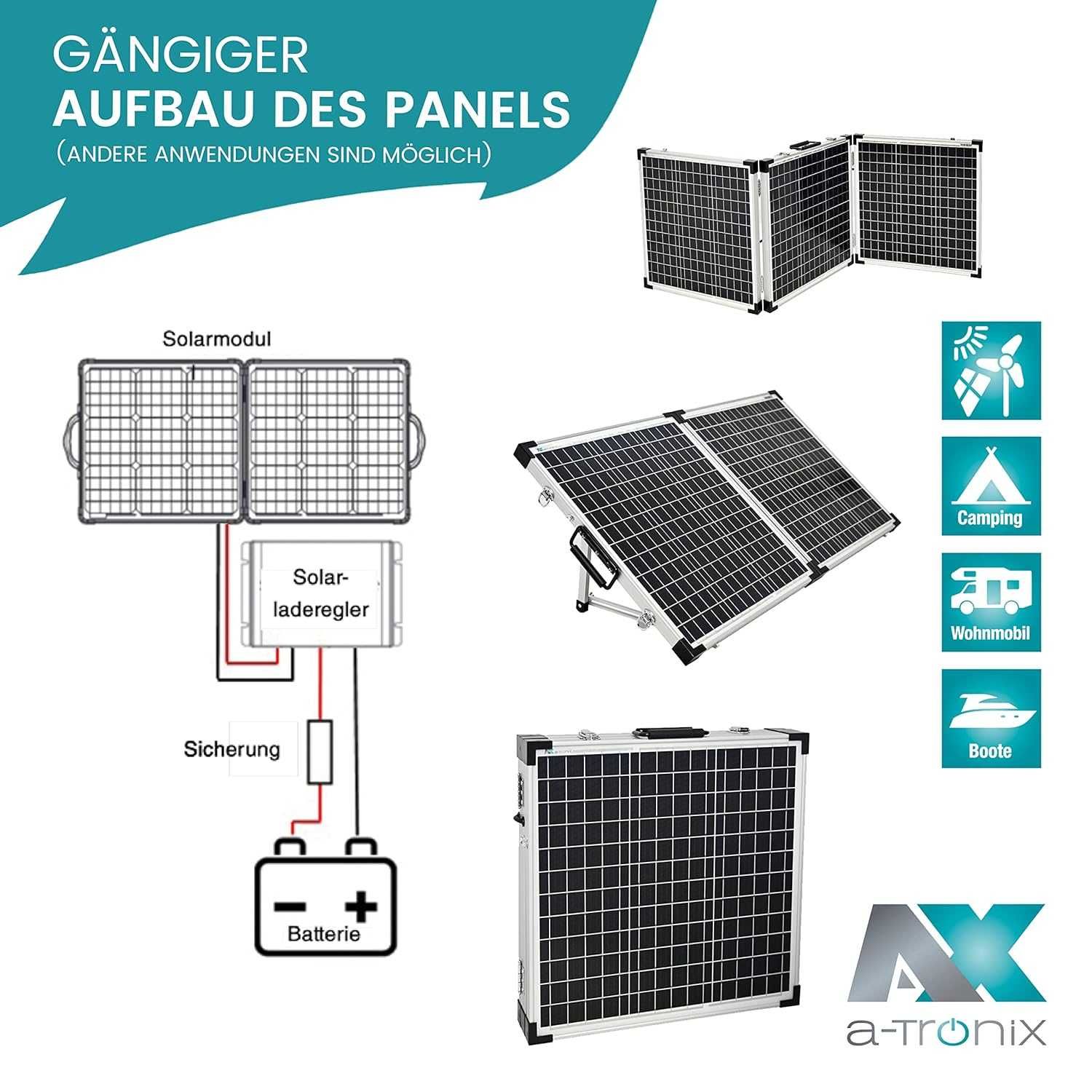 Сонячна панель a-TroniX 100 W Solar Panel Charger