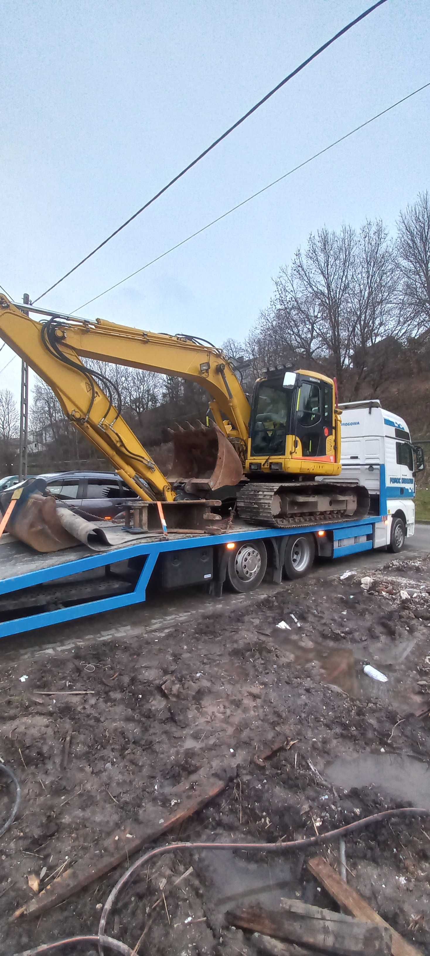 Usługi koparką 14t, minikoparka 6 t, wozidło 3t, ciągnik z przyczepą