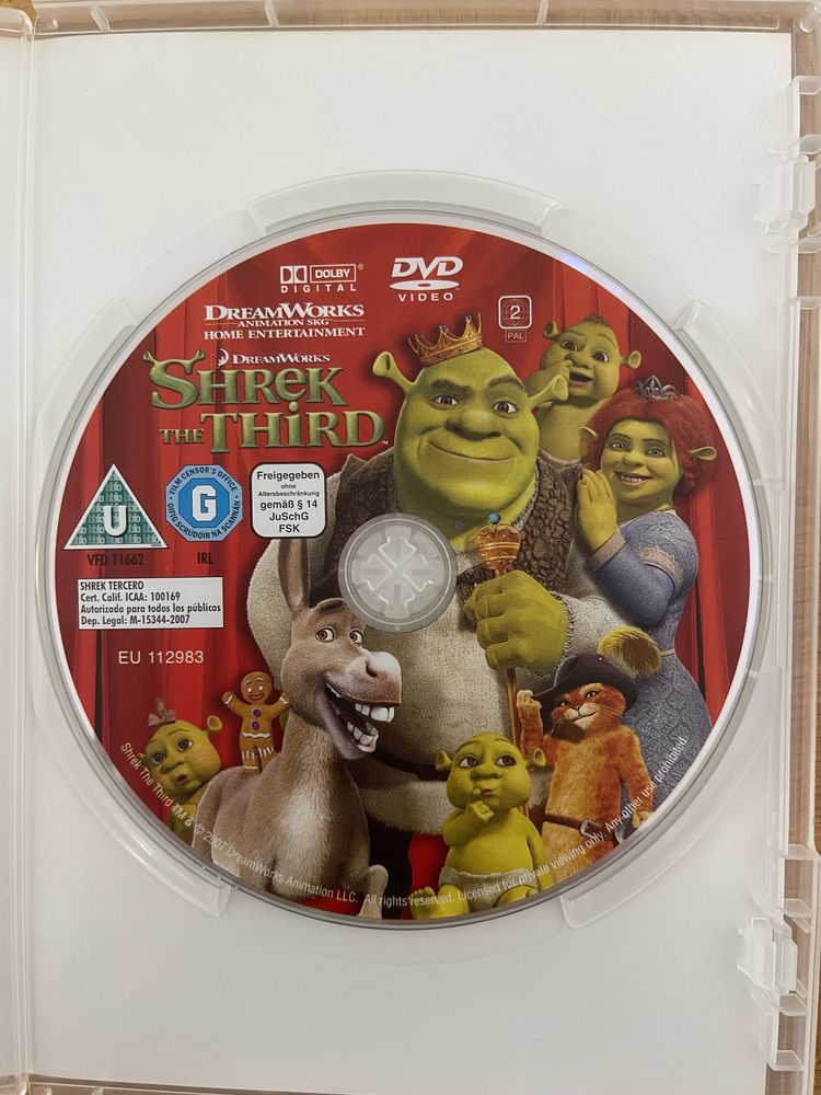 Shrek Trzeci - Film na DVD  ~ stan idelany !
