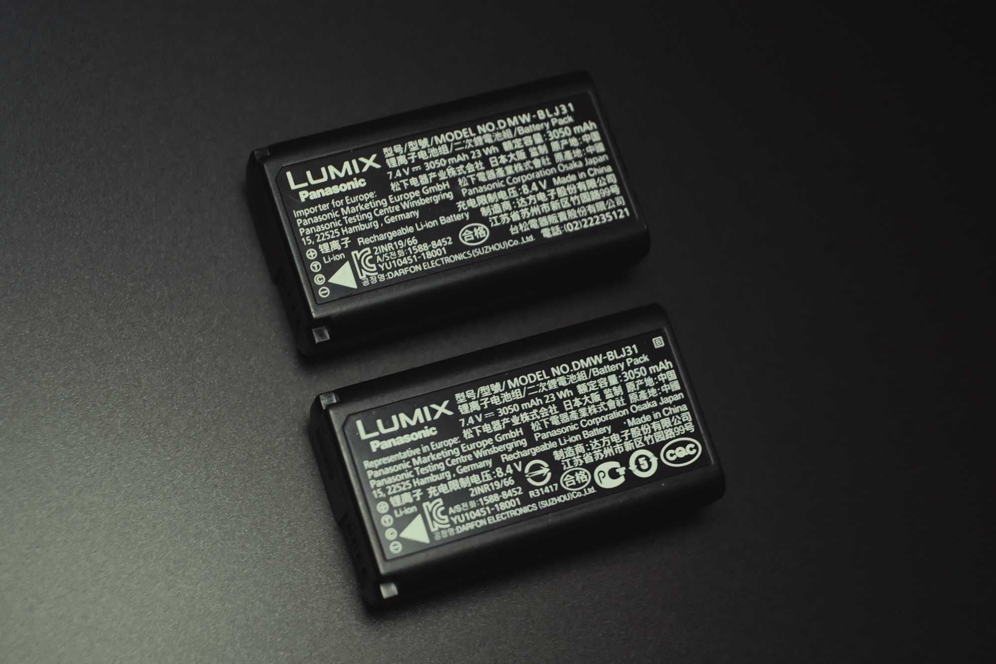 Акумулятор Panasonic Lumix DC-S1, DC-S1R, DC-S1H (DMW-BLJ31E)