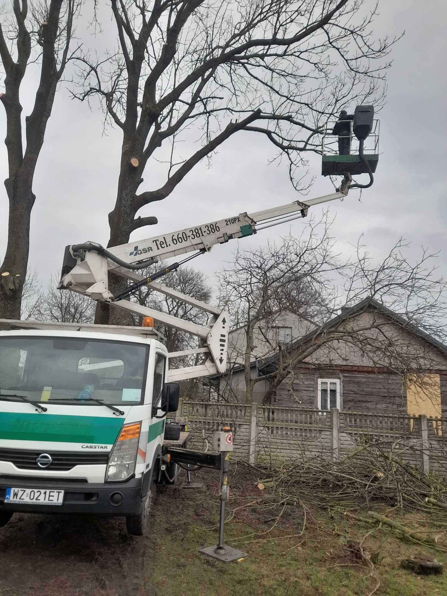 Wycinka Drzew Podnośnik koszowy