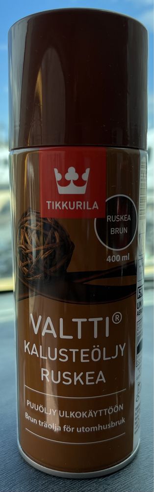 Олія-спрей для зовнішніх робіт Tikkurila 400 мл коричнева