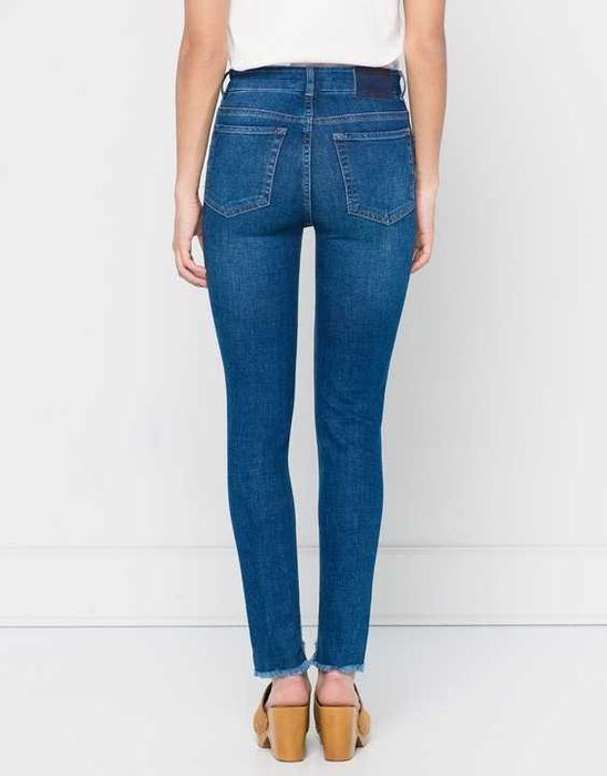 PULL&BEAR rurki SKINNY przecieran DZIURY 42 XL