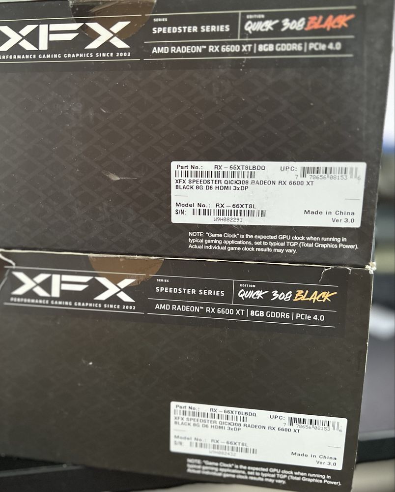 Відеокарта XFX Radeon RX 6600 XT Speedster QICK 308 (RX-66XT8LBDQ)