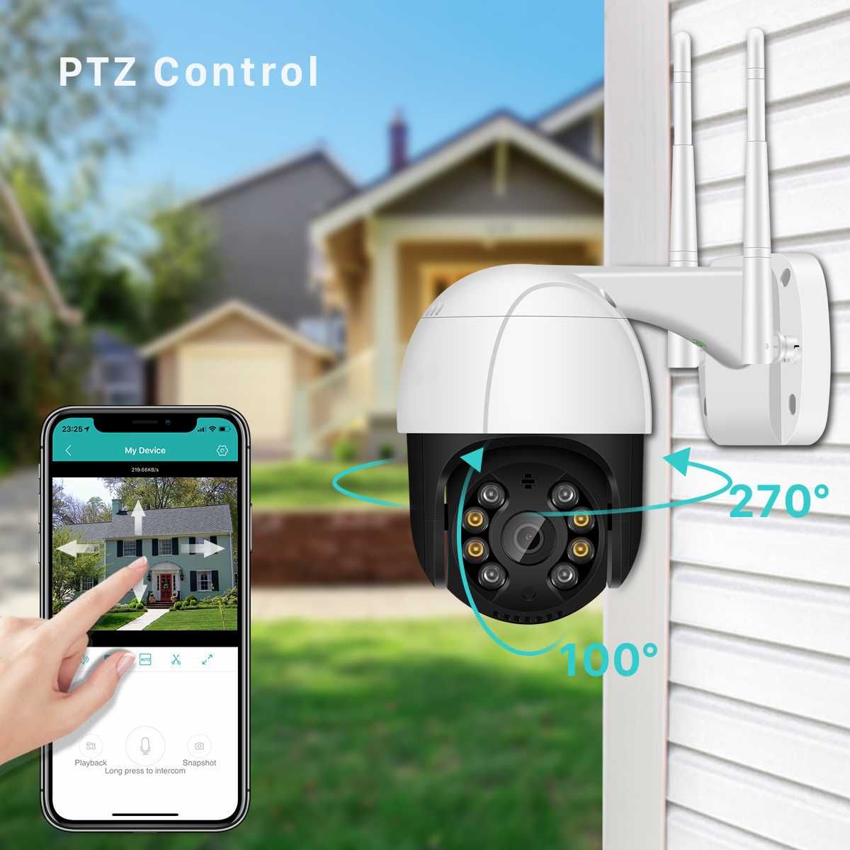 PTZ-D4 Уличная IP Wi-Fi камера Наблюдения Видеонаблюдения Поворотная