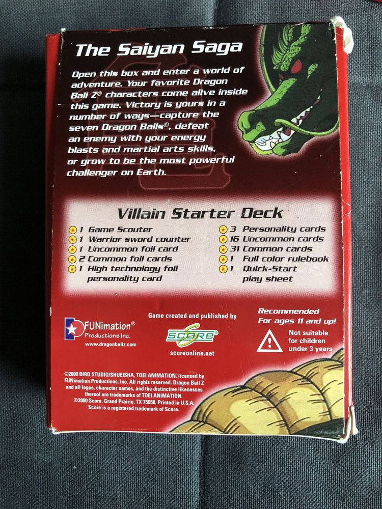 Dragon Ball Z Collectible Card Game - Villain Starter Deck - UNIKAT!!!