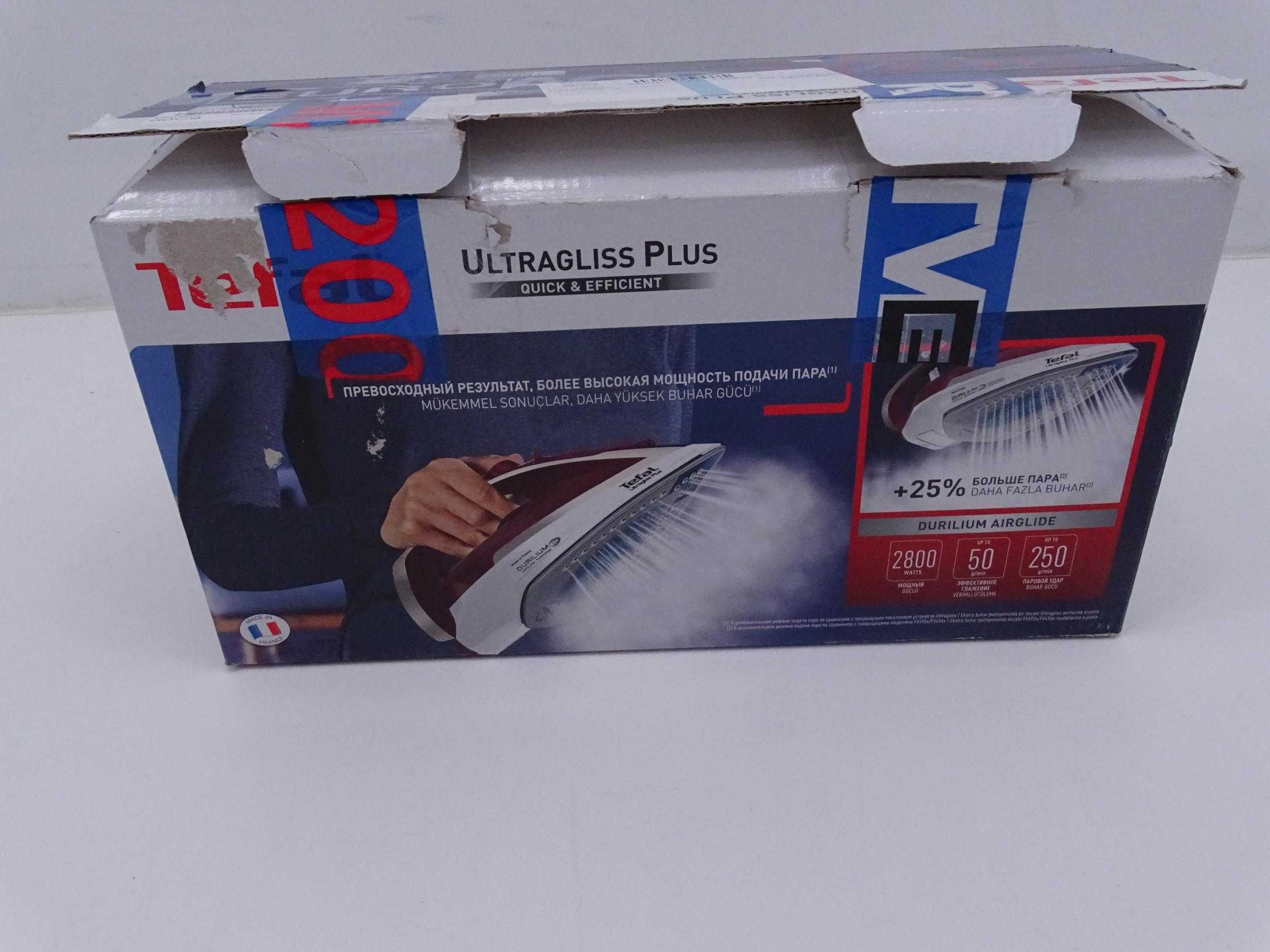 Żelazko Tefal Ultragliss Plus FV6810 nowe