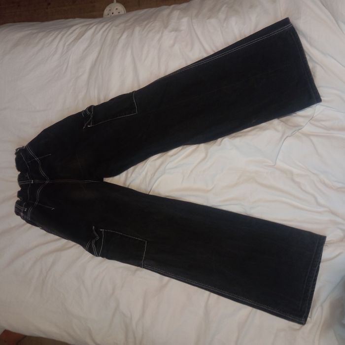 Джинси жіночі, для дівчинки чорні карго