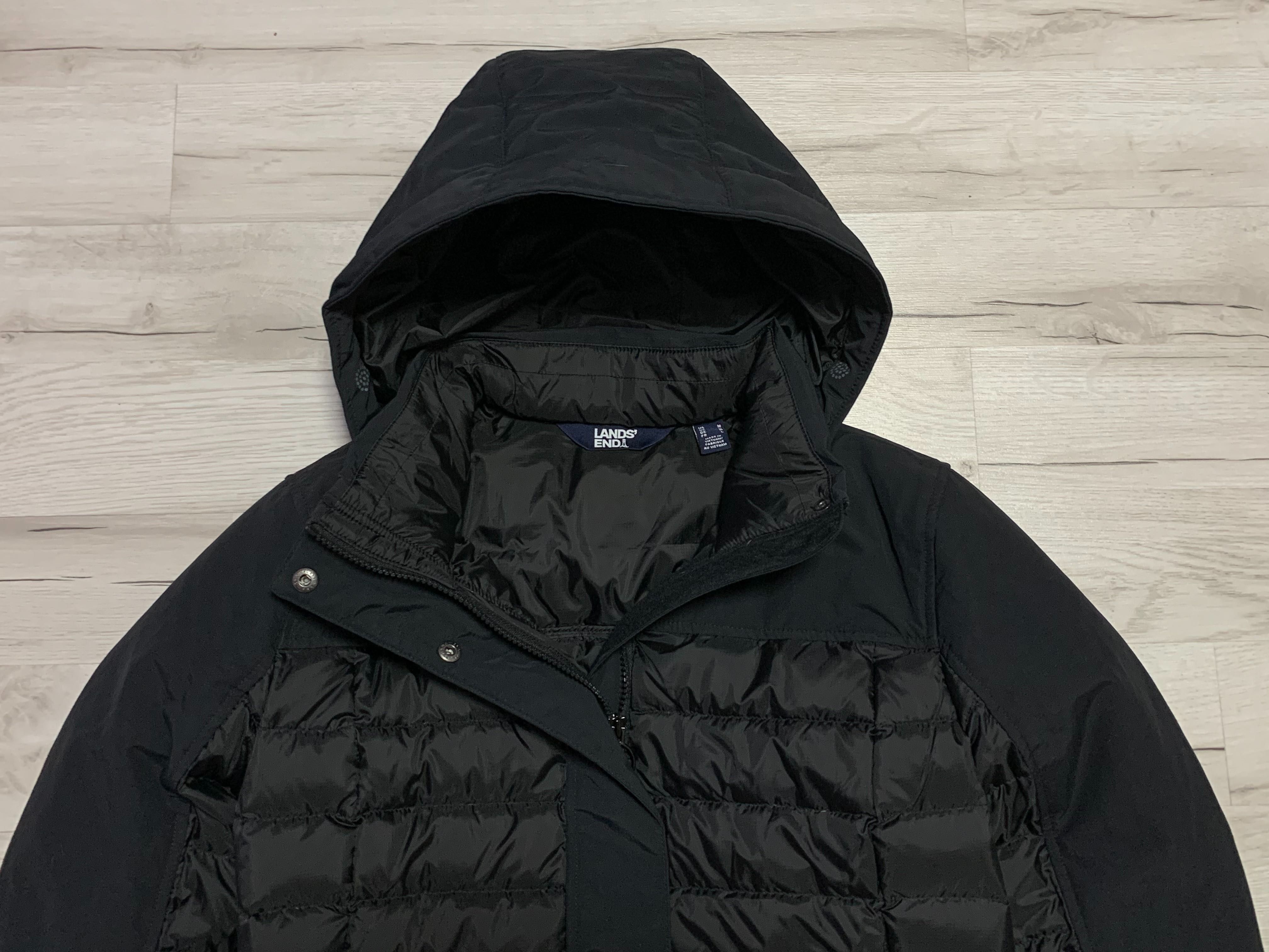 Lands' End_Kurtka Parka Płaszcz Damska Puchowa Pikowana Zima Kurtka_M
