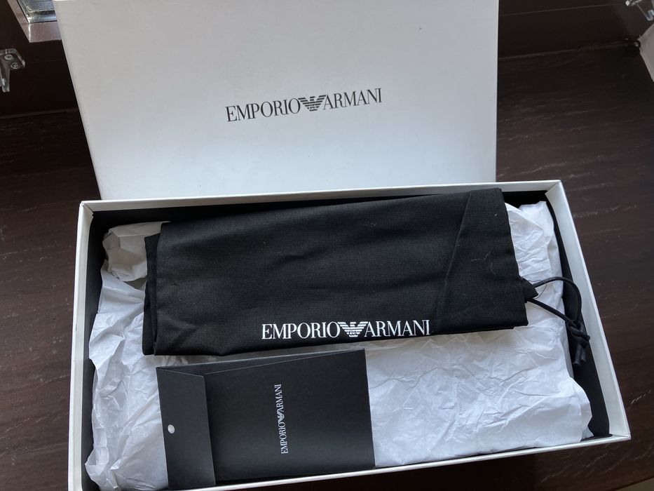 Emporio Armani luksusowe wloskie japonki / klapki skorzane New 38/39