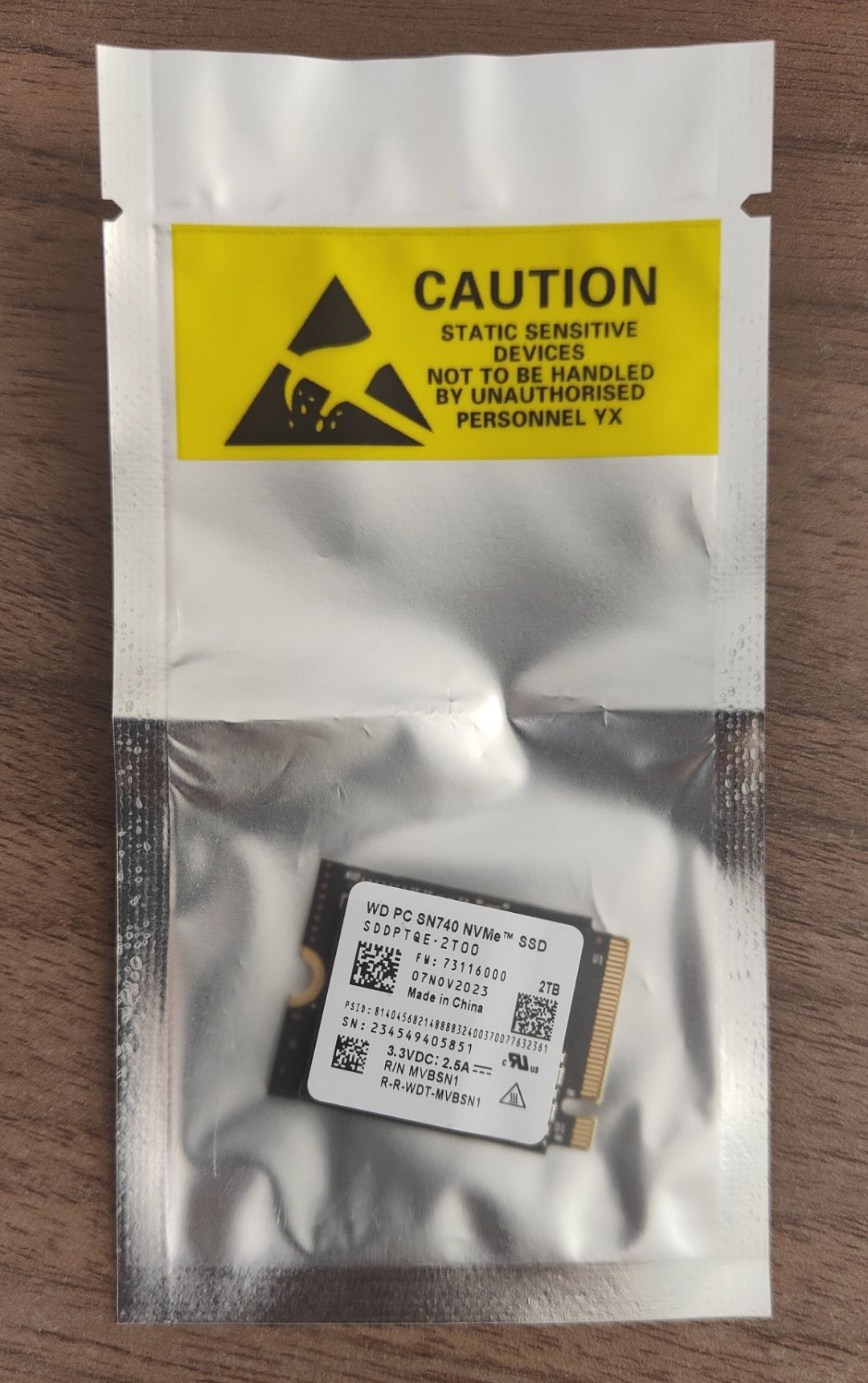 Оригінал!!! WD SN740 2TB M.2 SSD 2230 NVMe PCIe Gen 4