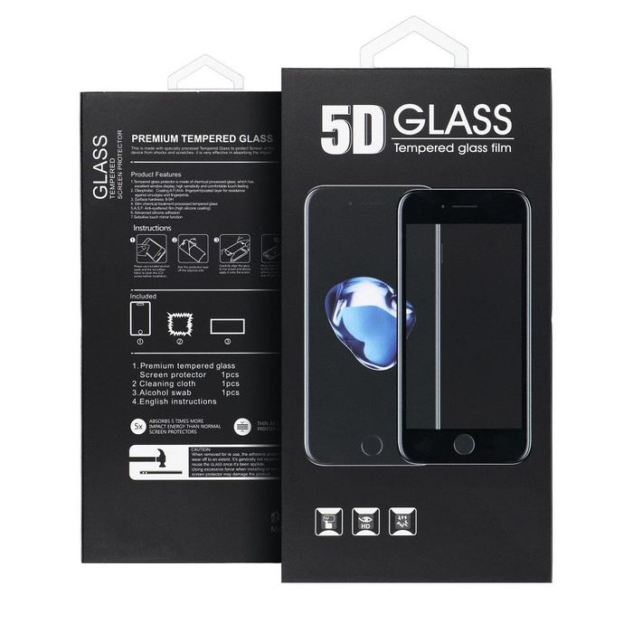 5D Full Glue Tempered Glass - do iPhone 7 Plus / 8 Plus czarny