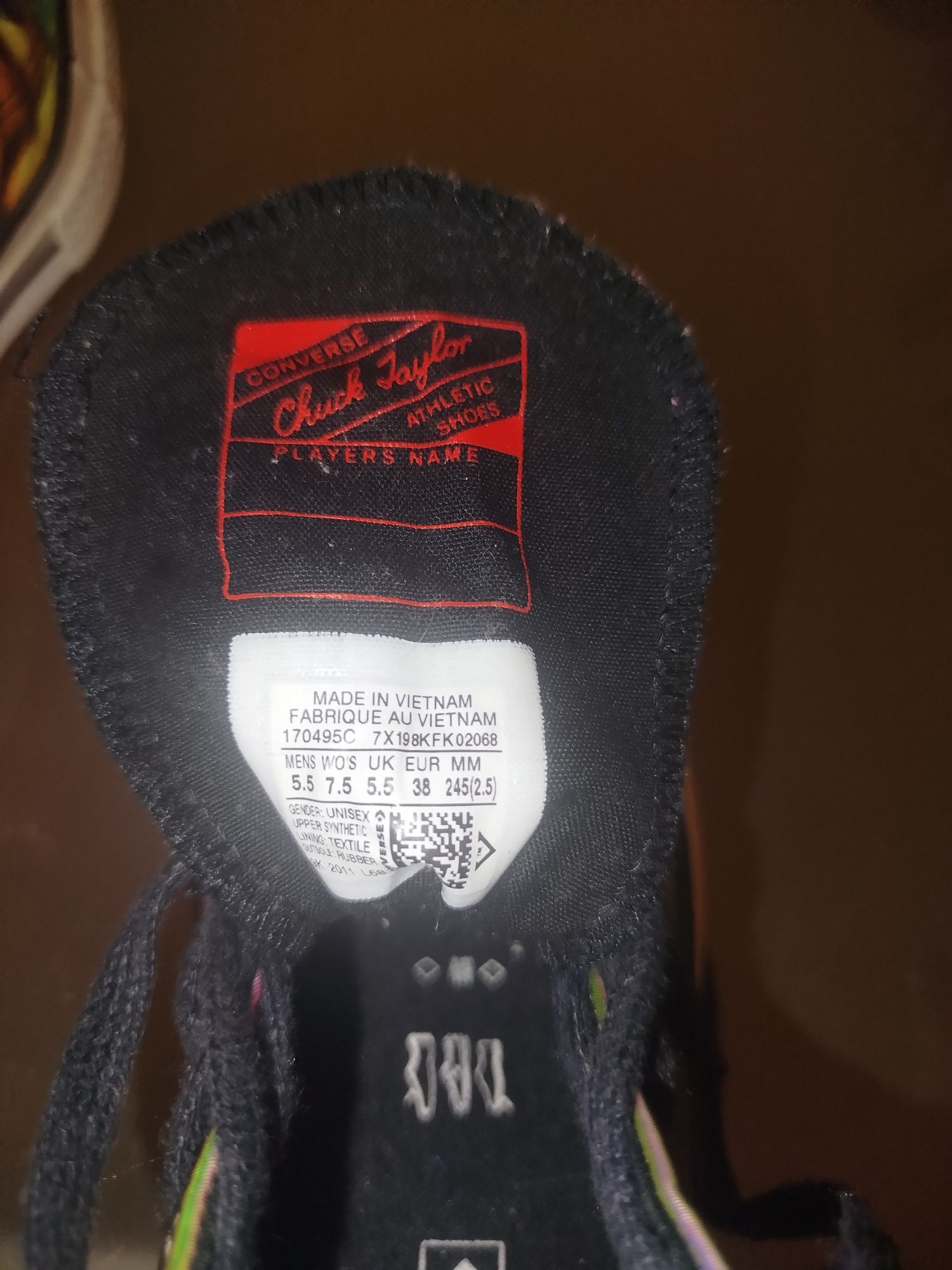 Sapatilhas holográficas all star