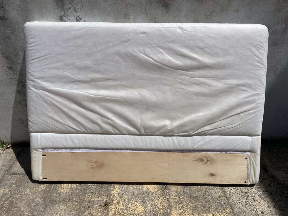 Cabeceira de cama 160cm IKEA com capa cinza